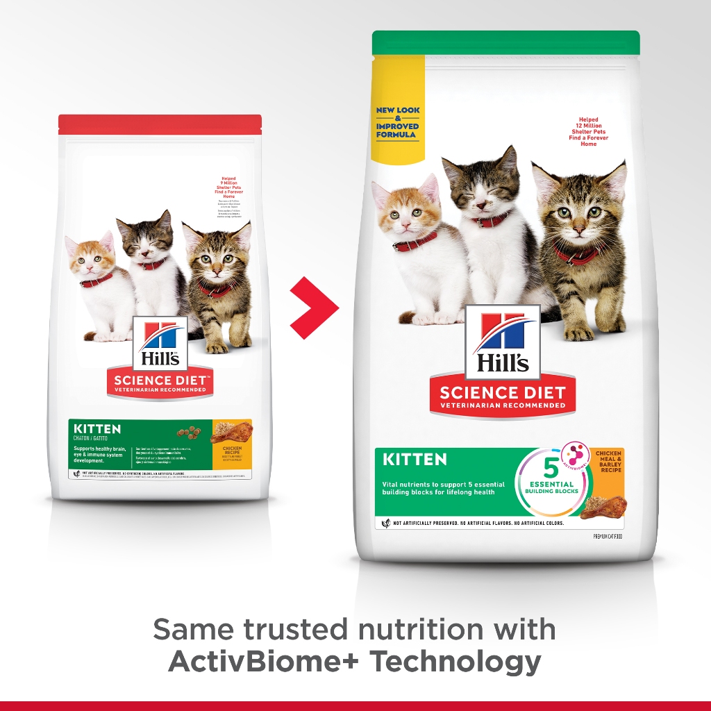 Hill's Science Diet Healthy Development Kitten feline อาหารลูกแมว สูตรเพื่อพัฒนาการที่แข็งแรง ขนาด 1.58 KG.