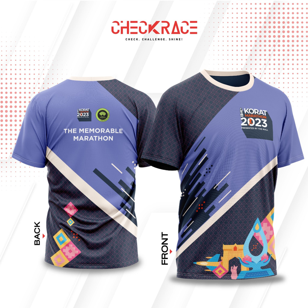 เสื้อวิ่งที่ระลึก The Mall Korat Marathon 2023 (PURPLE)