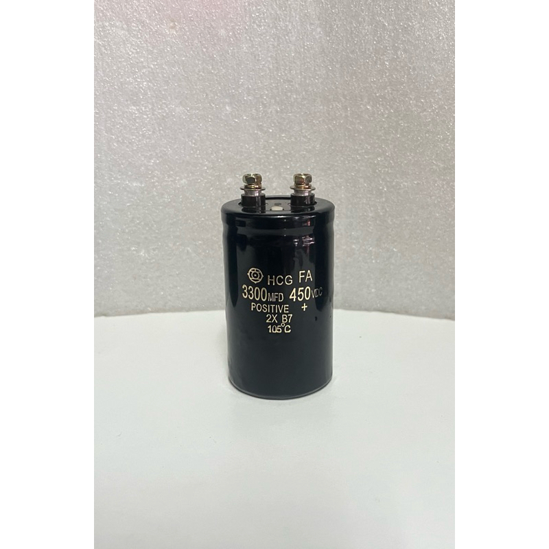 คาปาซิเตอร์ 3300uF 450V 105C ขนาด 85x50mm. ใหม่แท้ ในไทยพร้อมส่ง 3300UF 450Vdc
