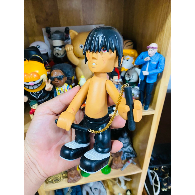 ของเล่น ของสะสม HONG KONG DESIGNER BB BIRDY 6"INCH JAY CHOU CROSSOVER BRUCE LEE VINYL FIGURE - RARE 