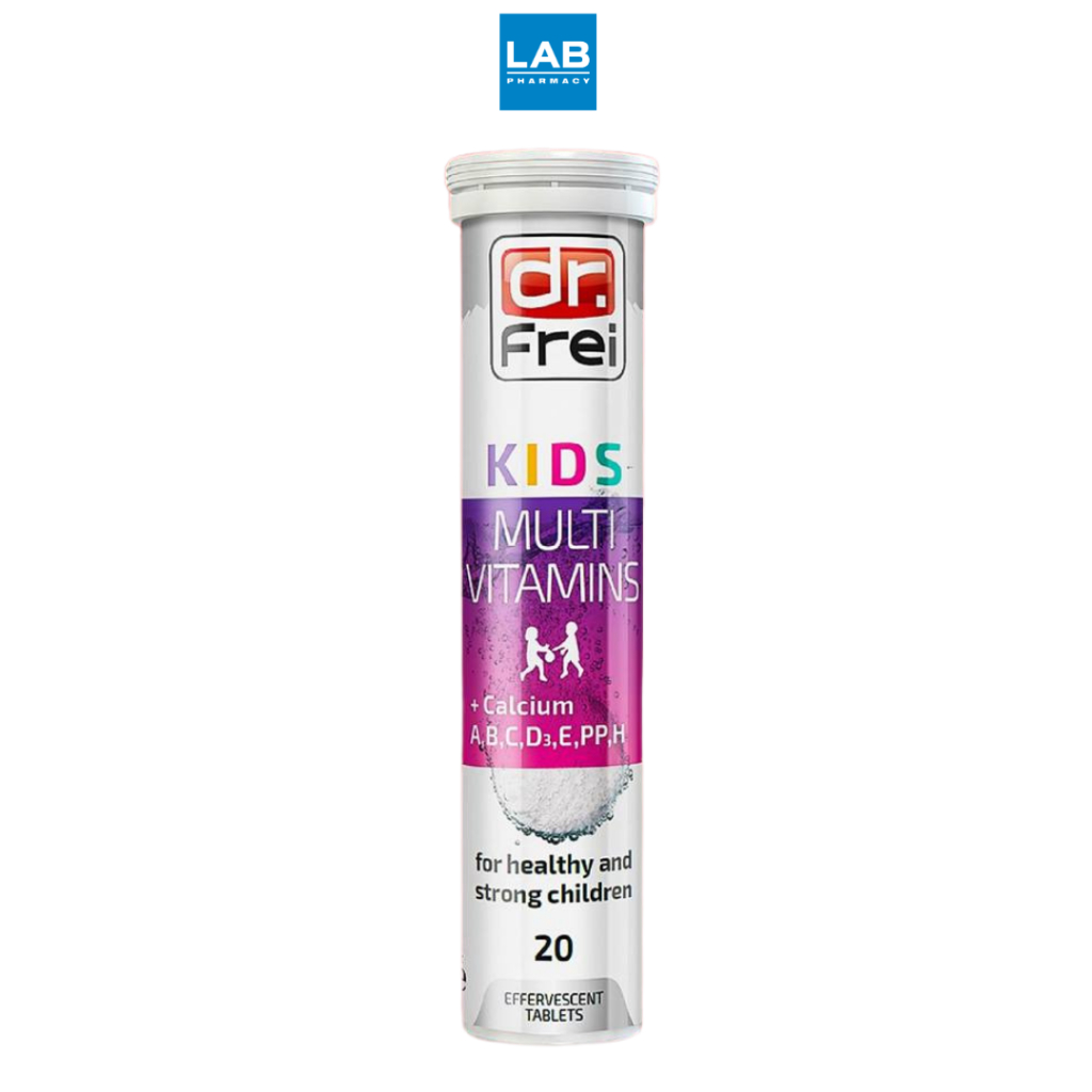 Swiss Energy Dr.Frei Kids Multi Vitamins Calcium 20 Tablets เม็ดฟู่ สำหรับเด็ก แคลเซียม และ วิตามินรวมทั้งหมด 12 ชนิด