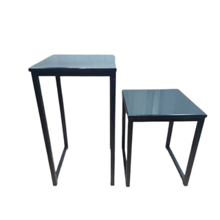 โต๊ะอเนกประสงค์ หน้าไม้ยางพารา ขนาดหน้าไม้ 35x50/40x40/45x45 cm. ความสูง 50/75 cm. สีหน้าไม้6สี !!! ขาเหล็กสีขาวเเละสีดำ