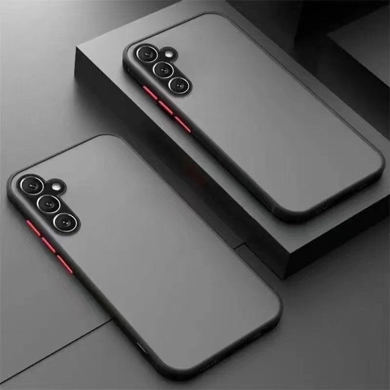 Galaxy A37 5G/M17/F17/A06 5G/A26 5G/A56 5G/A36 5G/S24FE/A16 5Gเคสขอบนิ่มหลังแข็งขุ่นแบบคลุมกล้องA07(2025)A17 2025/A06 4G