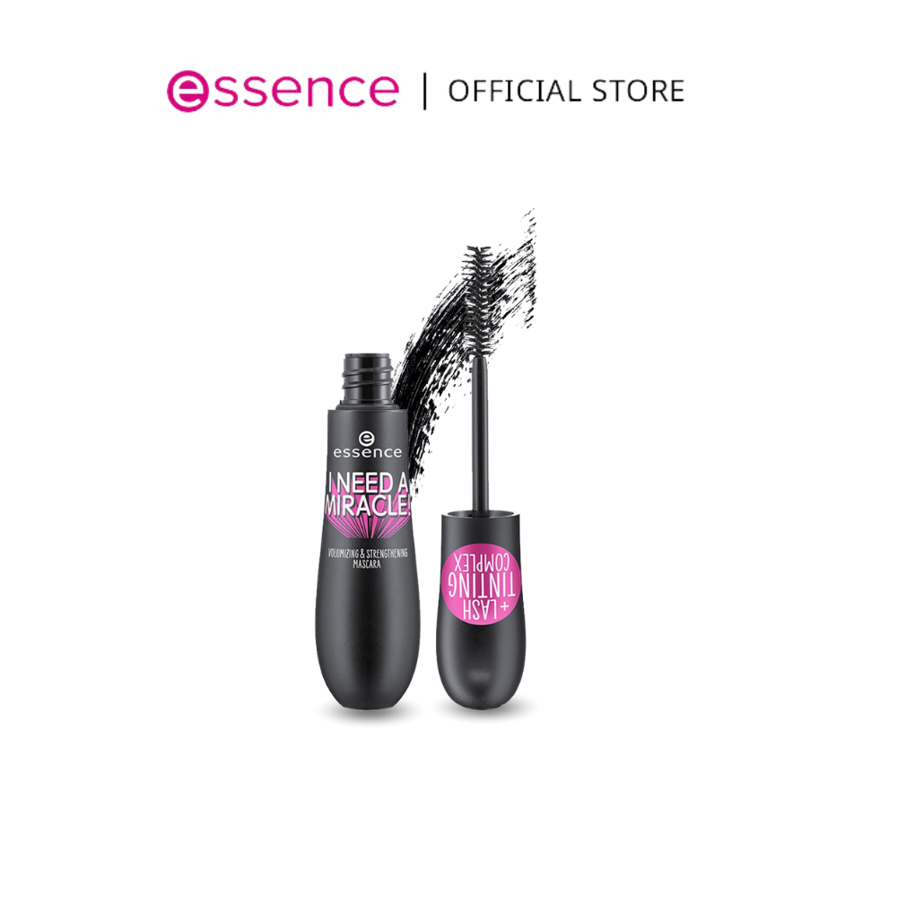 essence เอสเซนส์ i need a miracle! volumizing & strengthening mascara 01 มาสคาร่า สีดำ