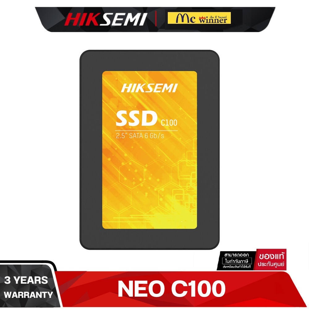 HIKSEMI NEO SERIES SSD C100 960GB/480GB 3D NAND SATA III UP TO READ 550MB/s WRITE 470MB/s WARRANTY 3