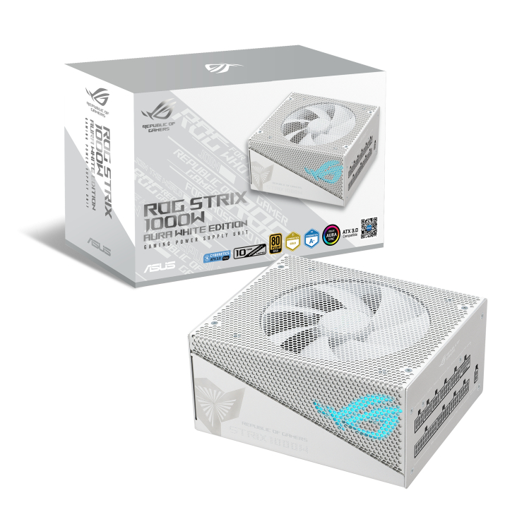 มีโค้ดลด1000 ASUS ROG-STRIX-1000G AURA White Edition PSU Power Supply