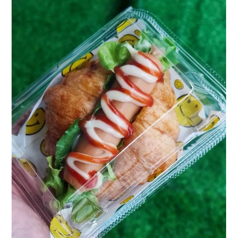 กกล่องใส กล่องเบเกอรี่  KP- 19A ล็อคได้ OPS บรรจุ 100ชิ้น  TP-19 กล่องพลาสติกใส 19A wholesale 115บาท