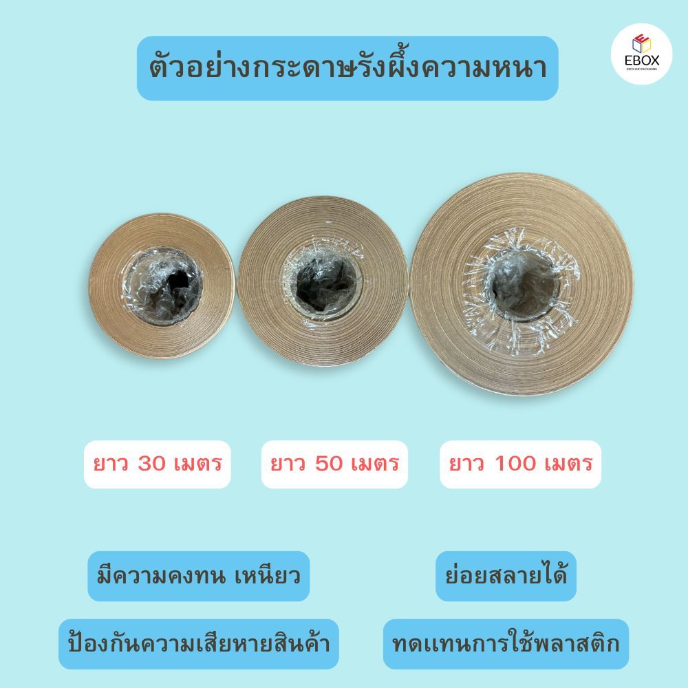กระดาษรังผึ้ง กระดาษกันกระเเทก กว้าง 50ซม (50-100เมตร)