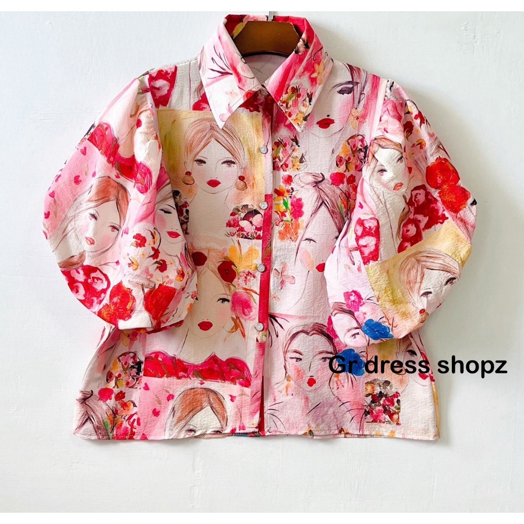 ป้าย Suri@Fashion เสื้อผ้าบับเบิ้ลพิมพ์ลายปกเชิ้ตแขนบอลลูน อก 40 นิ้ว ราคา ถูกที่สุด ดีลบีเคเค แกลเลอรีภาพที่ 9