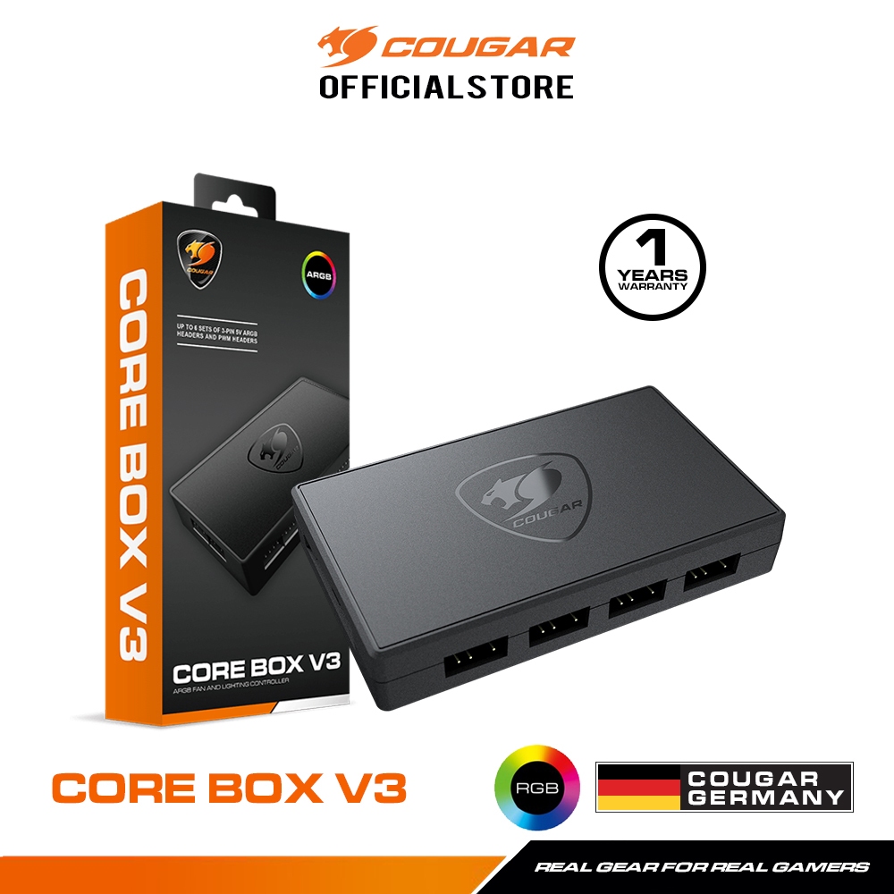 กล่องพ่วงพัดลมคอมพิวเตอร์ COUGAR CORE BOX V3 : ARGB PWM Fan Controller รับประกันศูนย์ไทย 1 ปี