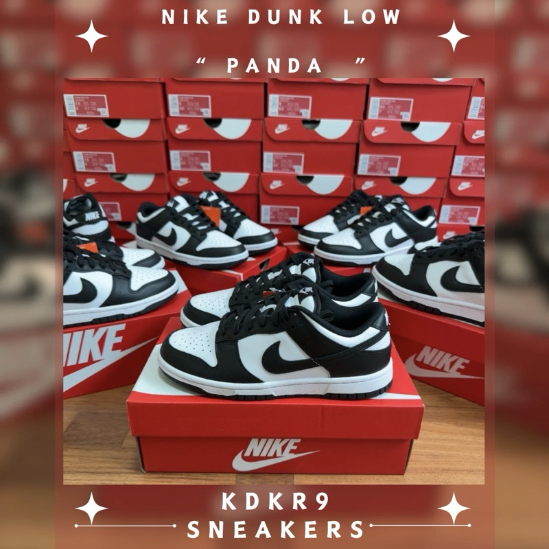[ พร้อมส่ง ] Nike Dunk Low Panda สีฮิตแต่งตัวง่าย ของแท้ 100%