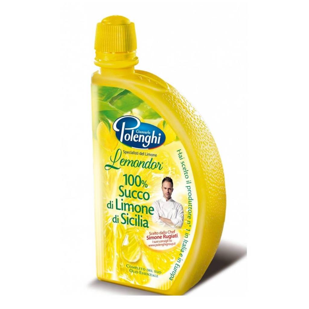 น้ำเลมอนพรีเมี่ยม Polenghi  ผสมเอสเซ้นออย  ขนาด 125ml. หยกออนไลน์