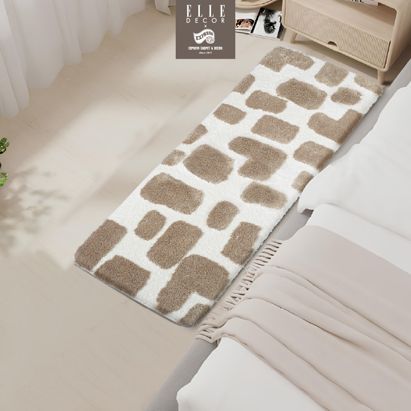 EXPRESS CARPET x ELLE DECOR พรมเช็ดเท้ายาว 50x120cm พร้อมส่ง พรมหนานุ่ม มีกันลื่น ซักได้