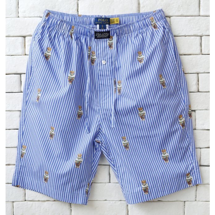 POLO RALPH LAUREN POLO BEAR STRIPED PYJAMA SHORT #กางเกงขาสั้น