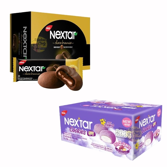 Nextar Brownies รุ่น 10 บาท บิสกิต รสช็อกโกแล็ตบราวนี่ส์ 34 กรัม (แพ็ค 10)