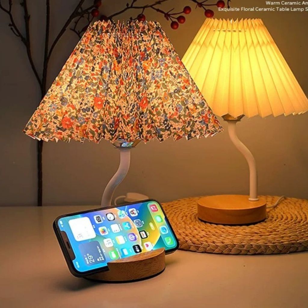 [Home] โคมไฟตั้งโต๊ะ โคมไฟหัวเตียง led อ่านหนังสือ แสงได้3สี ปรัปโหมดได้ 3สี โคมไฟข้างเตียง USB รุ่นอัพเกรดวางโทรสัพ