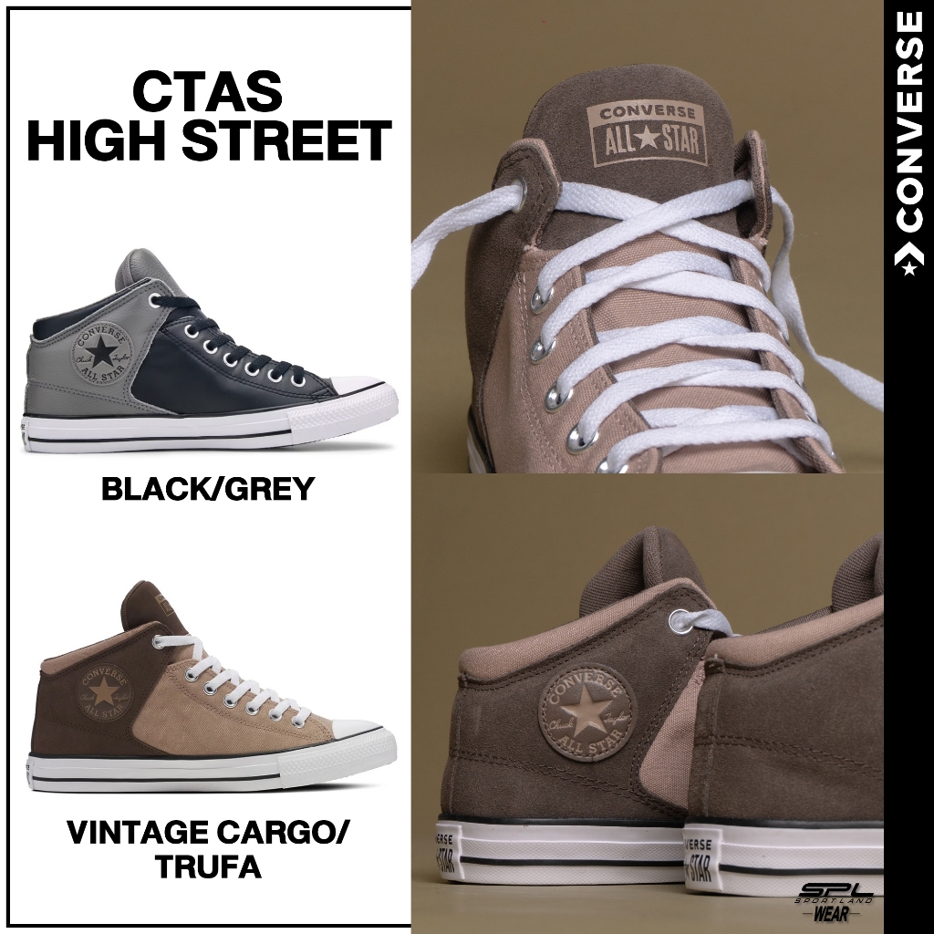 Converse Collection รองเท้าผ้าใบ รองเท้าข้อสูง UX Chuck Taylor All Star High Street Mid A11651CMF4BRXX / A11652CMF4BKGY