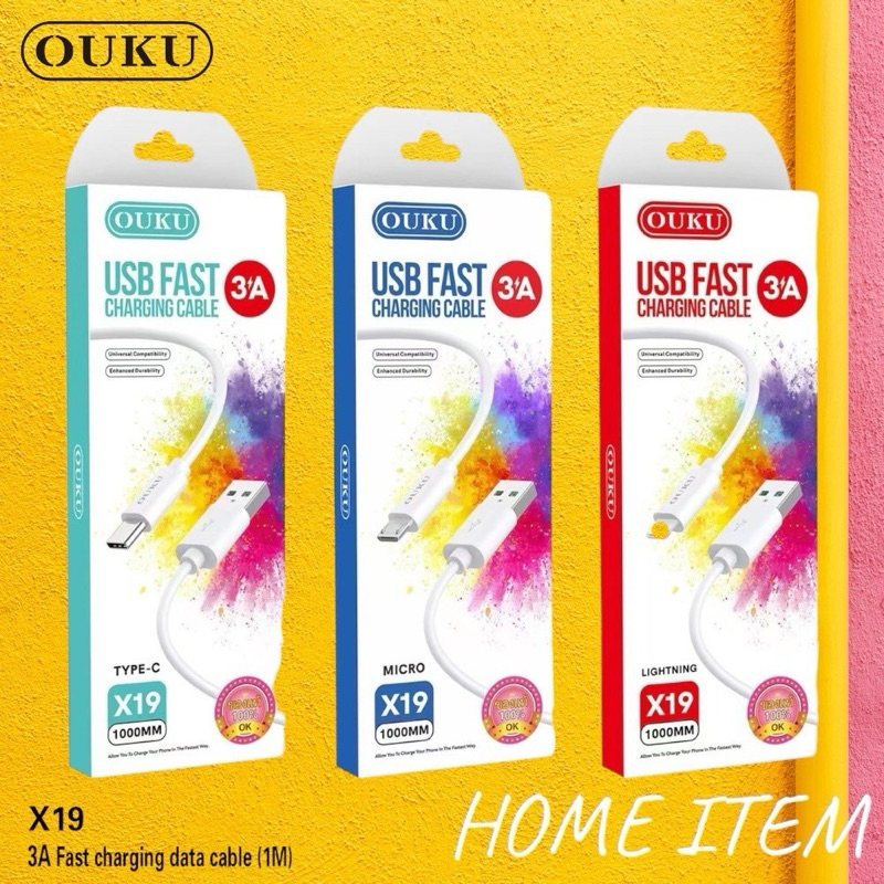 OUKU X19 สายชาร์จโทรศัพท์