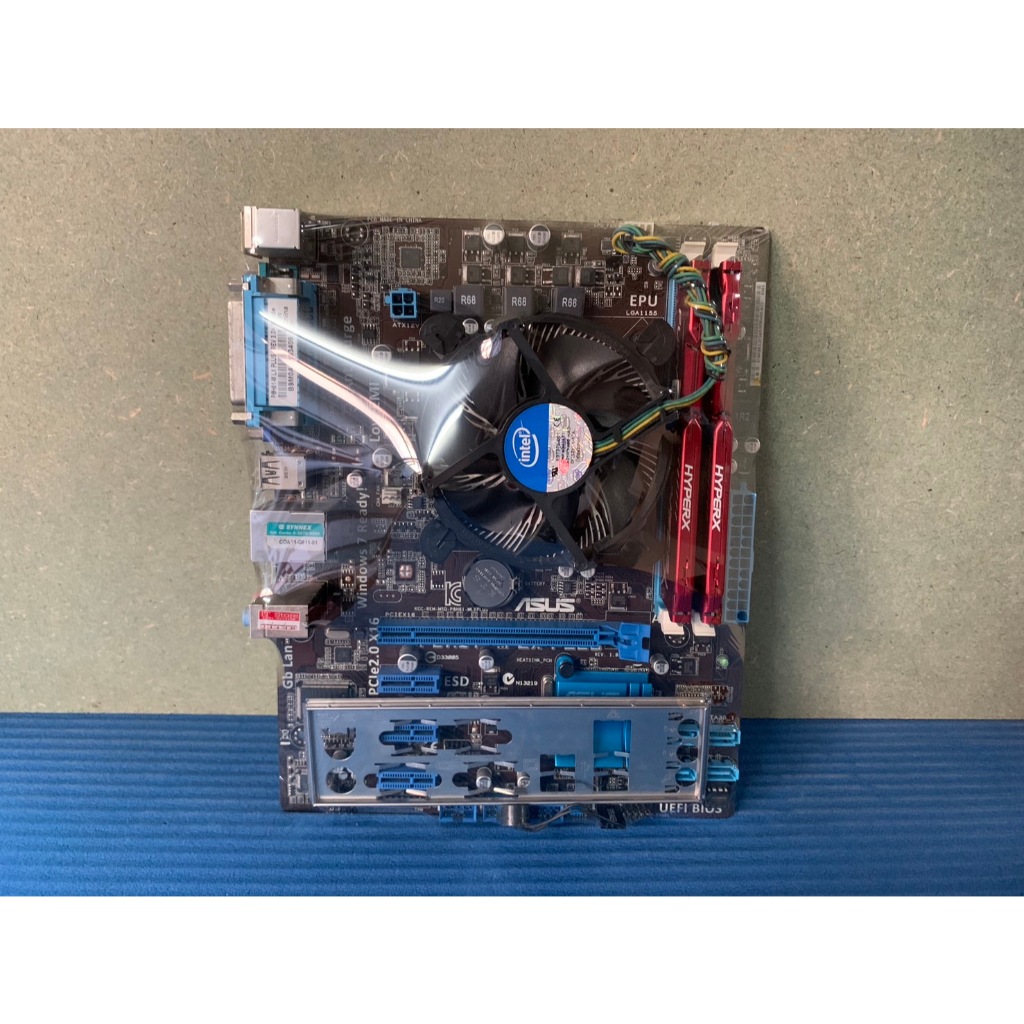 เมนบอร์ด ASUS P8H61-M LE PLUS Socket 1155 CPU I5-3570 RAM 8GB DDR3 พร้อมฝาหลัง สวยๆพร้อมใช้งาน (ร้าน