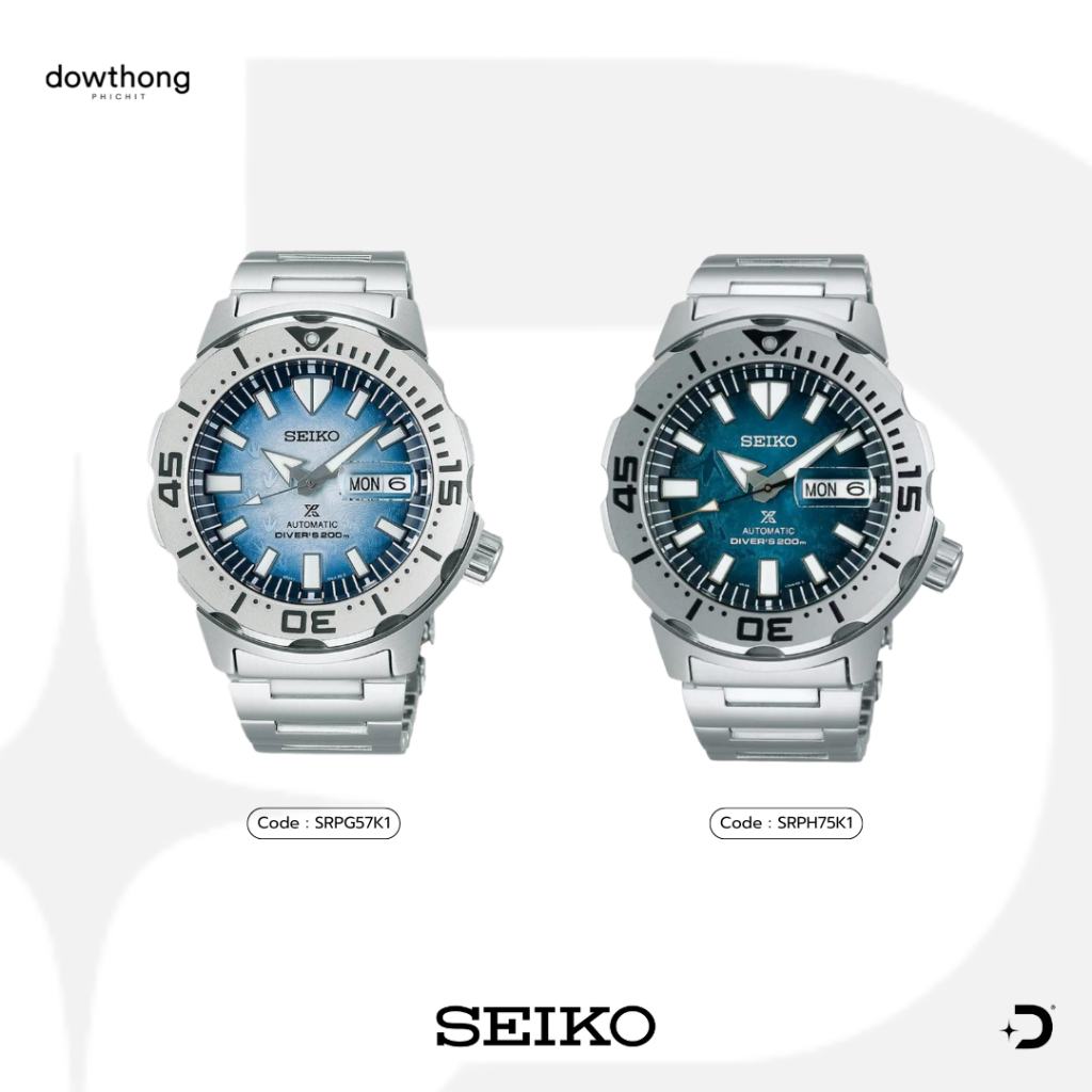 SEIKO นาฬิกาข้อมือผู้ชาย Seiko Prospex Save The Ocean “Monster Penguin” รุ่น SRPG57K, SRPH75K