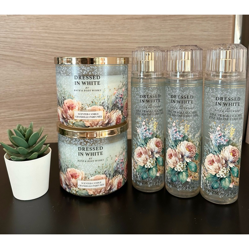 แท้ % จากShop Bath and Body Works เทียนหอม น้ำหอม กลิ่น Dressed in White