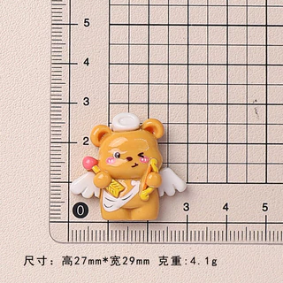 ส่งจากไทย 🐻🧈 ตัวติดรองเท้าเซตหมีเนย 5 ชิ้น (n.42)