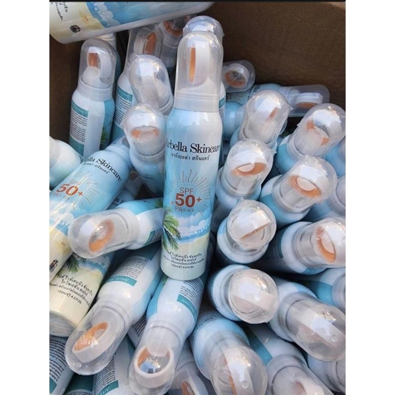 สเปรย์กันแดดหน้า และตัวมี SPF 50 PA+++ อาร์เบลล่า Arbella Skincare (ตัวดังที่ดาราสาวๆจีนใช้กัน)