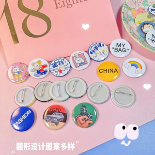 Kingmall(BZY03) เข็มกลัดแบบบกลม เข็มกลัดลายการ์ตูนน่ารัก เข็มกลัดตกแต่งกระเป๋า เข็มกลัดของแจก อะคริลิค