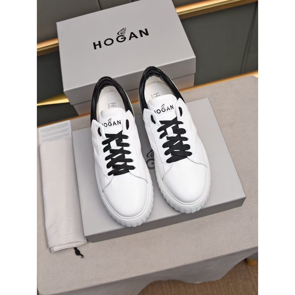 HOGAN รองเท้ากระดานสีรองเท้าหนาแต่เพียงผู้เดียวรองเท้าคุกกี้รองเท้ากีฬาบาสเกตบอลที่มีคุณภาพสูง