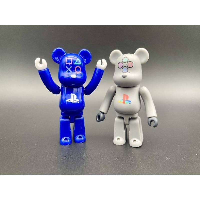 (ของแท้) คู่ BE@RBRICK 100% + 100% Series 48 Pattern & Secret Pattern: PlayStation (bearbrick)