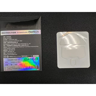 เมาส์ฟีท ESPTIGER Tiger ICE V2 สำหรับ Razer Viper V3 Pro Mouse Feet Skates PTFE ลื่นพิเศษ ขอบโค้ง 2.5D [พร้อมส่ง]