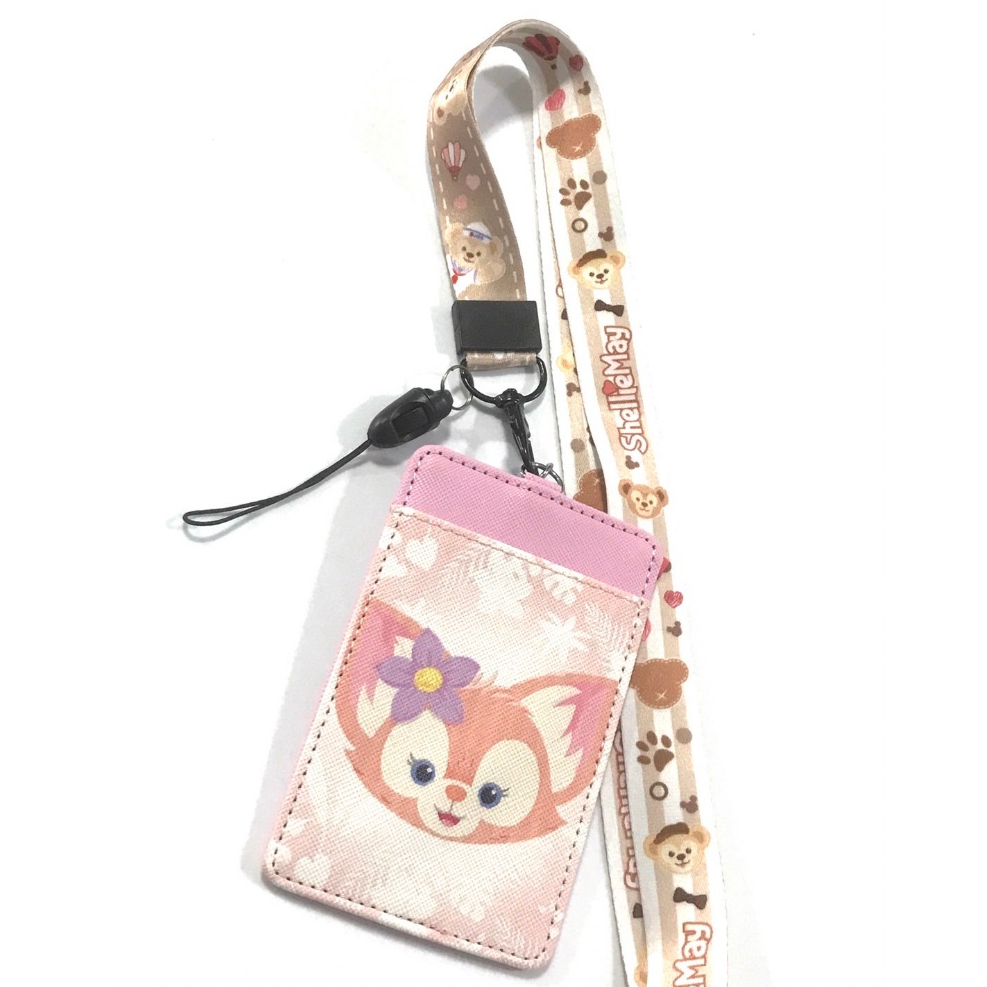 LNB P  สายคล้องคอ สายคล้องบัตร ที่ใส่บัตร ซองใส่บัตร พร้อมสายคล้องคอ ลาย LINA B น่ารัก งานดี สวยงาม 