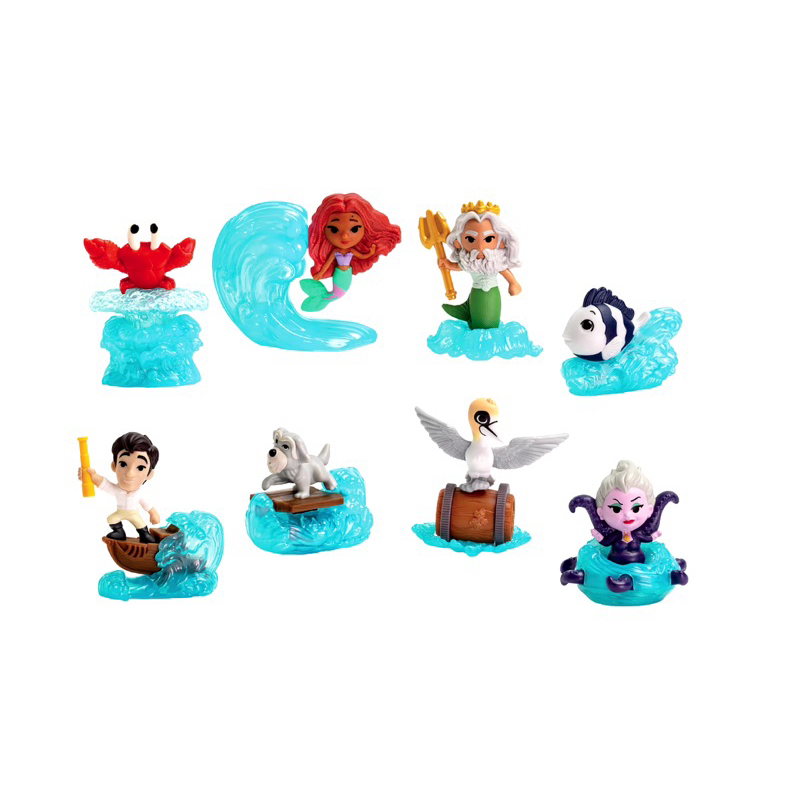 (พร้อมส่ง) : McDonald's 'The Little Mermaid' Happy Meal Toys