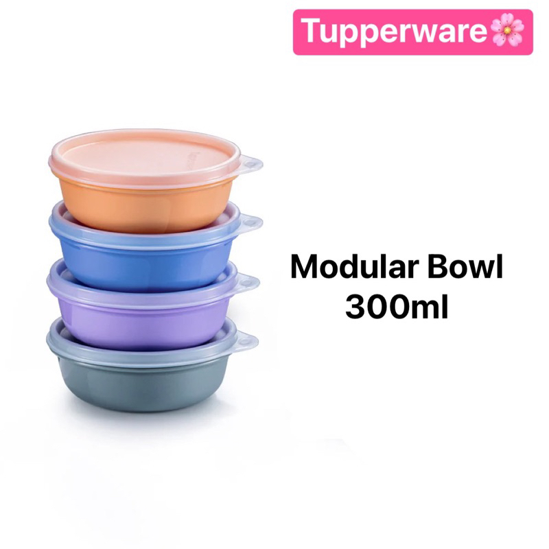 กระปุก Tupperware รุ่น Modular Bowl (1ใบ) ขนาด 300ml สุ่มสี