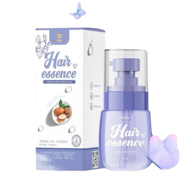 [ซื้อในไลฟ์ลด50%ส่งจากบริษัท] ดับเบิ้ลที เอสเซ้นส์ผม Hair Essence DOUBLE T สีม่วง เร่งผมยาว 30ml.