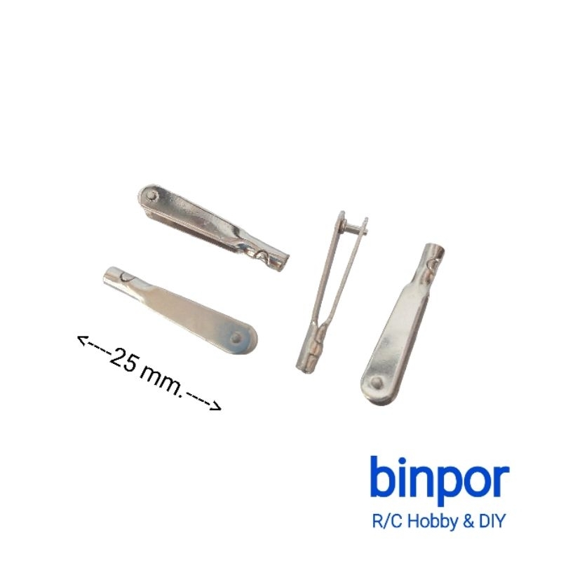 ก้ามปูเหล็ก (Metal Clevis) ขนาดลวด 1.8-3 mm. (ชุดละ 4 ตัว) in stock