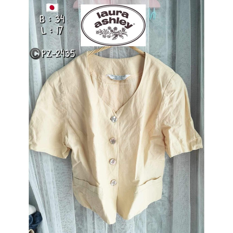 PZ-2435 เสื้อวินเทจ Luara Ashley vintage