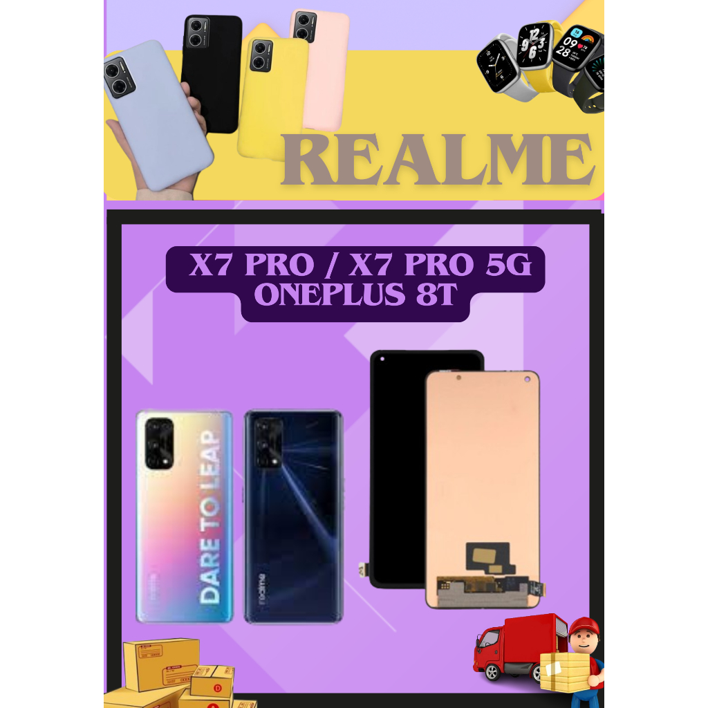 LCD จอชุด จอ+ทัช REALME X7PRO / ONEPLUS 8T แถมฟรี!! ชุดไขควง+ฟิม+กาวติดจอ อะไหล่มือถือ คุณภาพดี pu m