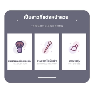 แปรงรองพื้น Foundation Brush แปรงคอนซีลเลอร์ แปรงมาส์กหน้า ไม่ทิ้งรอย ขนแน่นนุ่ม สําหรับแต่งหน้า