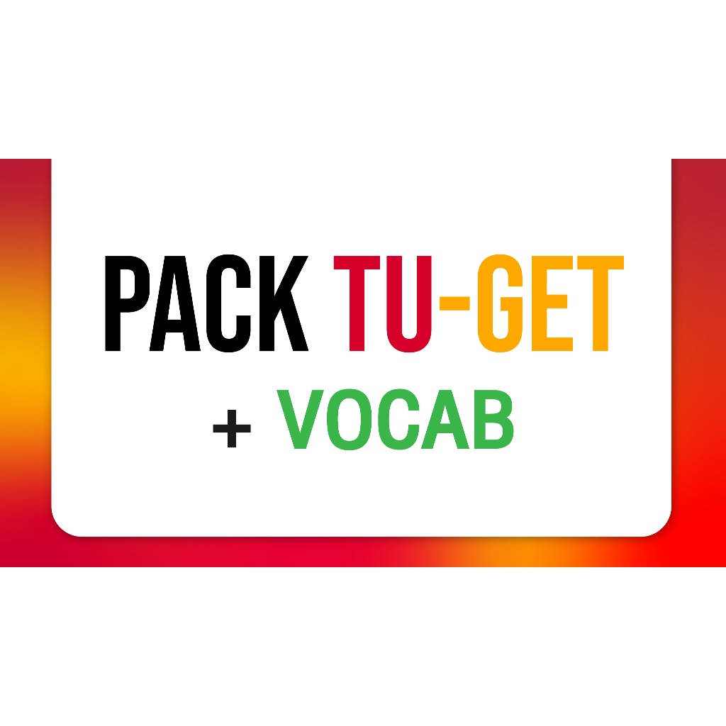 คอร์สเรียนออนไลน์ PACK TU–GET + VOCAB