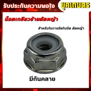 น็อตใบมีดตัดหญ้า น็อตหัวเกียร์ น็อตเกลียวซ้ายเบอร์ 17 , 19 เครื่องตัดหญ้า 260, 328, 411, GX35, UT31