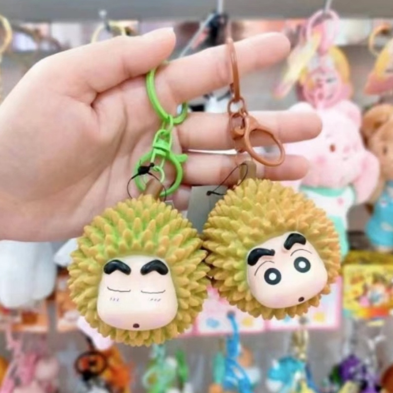 พวงกุญแจทุเรียนน้องชินจัง ห้อยกระเป๋า น่ารัก สินค้าพร้อมส่งในไทย