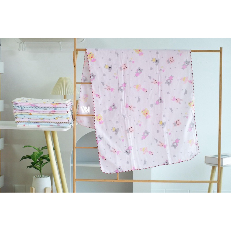 ผ้าขนหนูเด็ก ผ้าสาลูทอหนา 3 ชั้น เนื้อผ้าสาลู ผ้าห่อตัว ขนาด 60x120cm. ยิ่งซัก ยิ่งนุ่ม ผ้าไม่แข็ง ราคา ถูกที่สุด ดีลบีเคเค แกลเลอรีภาพที่ 2
