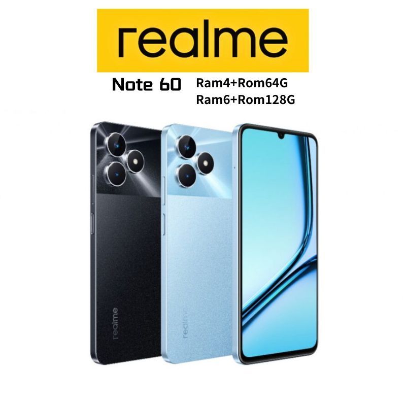 Realme note 60 (4/64) (6/128) ประกันศูนย์ไทย 12 เดือน [ หน้าจอ6.74 นิ้ว แบต5000mAh ]
