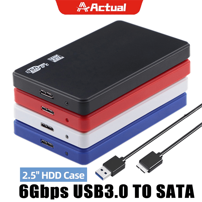 Actual   กล่องใส่ HDD USB 3.0 External Box Hard Drive 2.5 กล่องใส่ฮาร์ดดิส External Hard Drive Enclosure Box