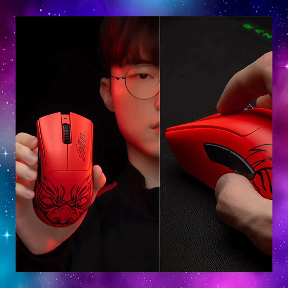 (มือ1) WIRELESS MOUSE (เมาส์ไร้สาย) RAZER DEATHADDER V3 PRO FAKER EDITION ประกัน9/2568