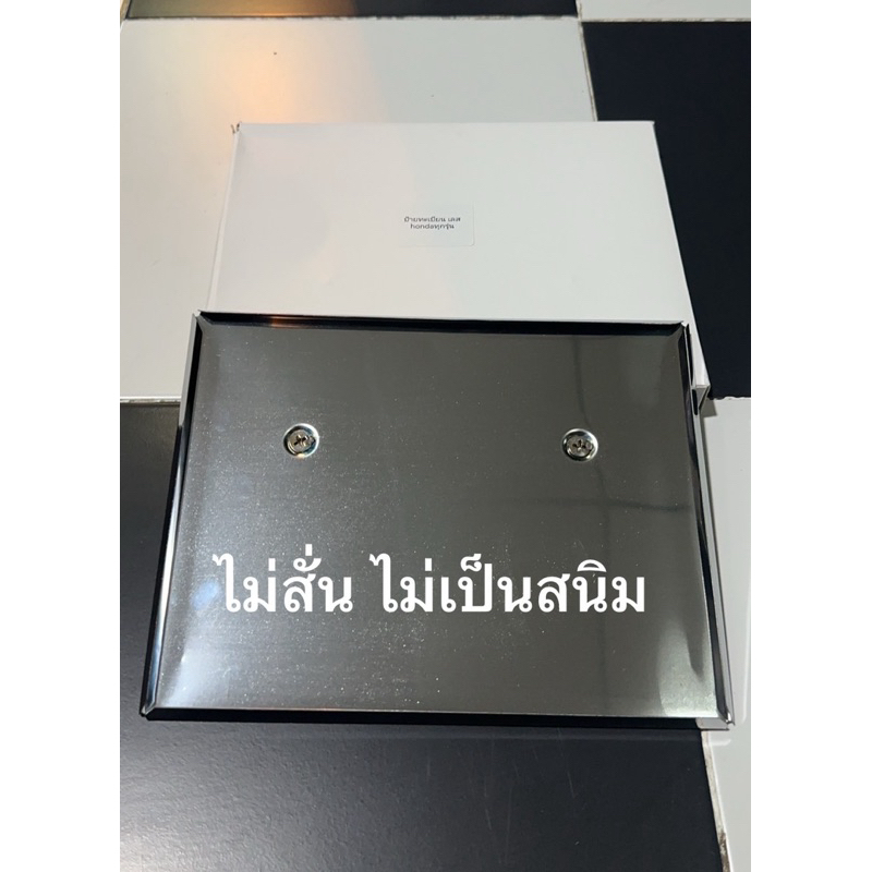 ป้ายทะเบียนเลส(แบบพับขอบ) เลส ตรงรุ่น ไม่เป็นสนิม ไร้ขอบ ไม่ต้องเจาะ สแตนเลสแท้ 100%