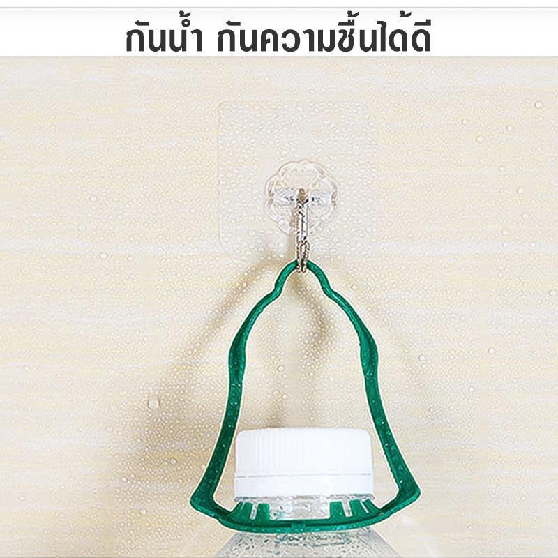 LIIFUNG ตะขอแขวนเก็บของ เเบบติดผนัง ตะขอแขวน ติดผนังปูนขัดมันได้ ตะขอ อเนกประสงค์ ไม่ต้องเจาะผนัง - รูปที่ 5