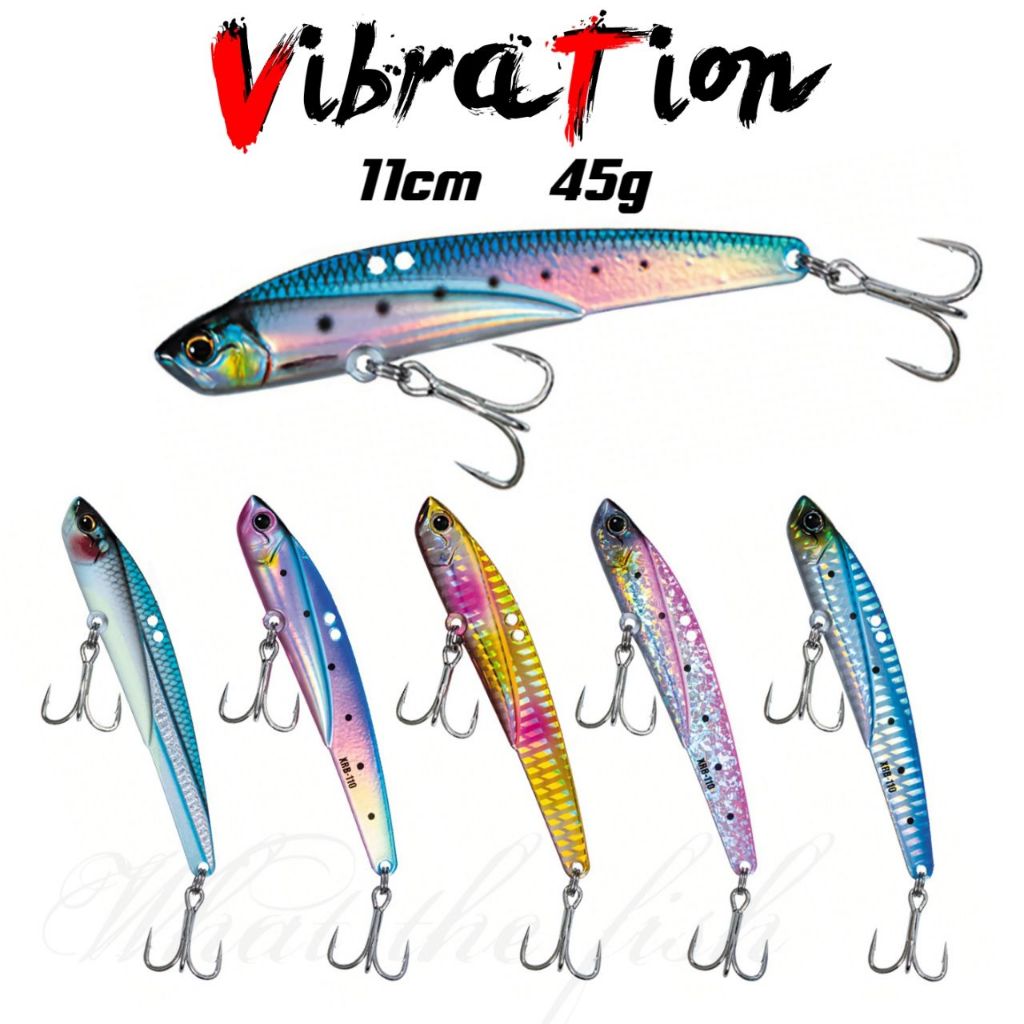 กระดี่เหล็ก ขนาด 11cm 45g เหยื่อ vibration เหยื่อปลอม อุปกรณ์ตกปลา ตกปลากระสูบ ตกปลาชะโด กระดี่vib