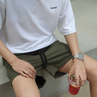HIMSELF Just Shorts กางเกงขาสั้นเอวยางยืด ผ้าคอตตอนพรีเมี่ยม เนื้อสัมผัสดีใส่สบายไม่ร้อน มี 3 ไซซ์